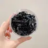 Elásticos Pretos Descartáveis, Alargados, Espessos e Duráveis para Prender Cabelo, Elásticos de Cabelo, Faixas de Cabelo, Elásticos