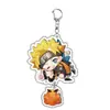 Naruto Uzumaki Naruto Uchiha Sasuke Chaveiro de Acrílico Periférico de Anime Estoque Pronto para Exportação