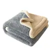 Manta de Lana de Cordero de Verano Manta Gruesa de Tiro Manta de Coral Fleece Siesta en la Oficina Chal de Leche Manta de Sofá Colcha Pequeña