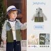 Chaqueta Impermeable Infantil Jerry Baby 2026 Otoño Nuevo Estilo Cárdigan con Capucha para Niños Top para Niñas Conjunto de Otoño para Bebé