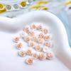 Joyería para uñas con diseño de rosas luminosas y capullos de resina con degradado de flores, accesorios para uñas