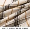 En stock tela de franela a cuadros cepillada teñida en hilo estilo británico otoño e invierno poliéster algodón franela a cuadros tela casual para camisa pantalón