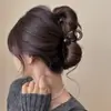 Novo Grampo de Tubarão Elegante com Laço de Pérola e Grande Coração para a Parte de Trás da Cabeça para Prender o Cabelo e Dar um Look Sofisticado