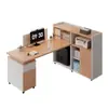 Escritorio de Oficina para una Persona con Cajón, Estación de Trabajo Simple Moderna para Personal, Escritorio Financiero, Escritorio para Computadora de Personal, Juego de Escritorio y Silla de Oficina