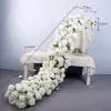 Mesa de simulação flor de aniversário rede vermelha adereços de fotografia flor pronta suprimentos de casamento decoração de fundo de casamento flor cascata