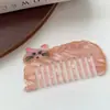 Novo Pente de Gato Fofo de Alta Qualidade Animal de Desenho Animado Pente de Acetato Antiestático Portátil