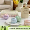 Velas aromáticas de macarrón como recuerdos de boda, regalos creativos de cumpleaños, decoraciones caseras de cera de soja hechas a mano