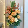 Sala de Estar Personalizada Hotel Casa Simulação Flor Artística Flores Artificiais Decorações Enfeites Compre Apenas Flores, Sem Vaso, Envio Bem