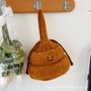 Bolsa de caca de peluche divertida y linda, taburete, bolsa con cordón, regalo, bolsa de almacenamiento para auriculares, colgante, venta al por mayor