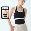 Chaleco de Yoga con Cuello Halter y Almohadillas en el Pecho, Sujetador Deportivo a Prueba de Impactos para Mujer, Sujetador de Pilates, Chaleco Deportivo Lulu