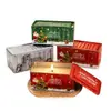Decoración navideña transfronteriza ambiente velas de cera de soja perfumadas vela perfumada de árbol de Navidad caja de regalo regalo navideño
