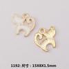 Joyería de Aleación DIY Accesorios de Metal Gato Lindo Mascota Aretes Pulsera Collar Colgante Ropa Equipaje Colgante Hecho a Mano