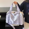 Bolsa de viagem leve para viagens curtas, bolsa de fitness para ioga e dança para mulheres, bolsa de bagagem portátil de grande capacidade para viagens de negócios e armazenamento