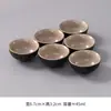 Conjunto de 6 xícaras de chá de cerâmica kung fu para uso doméstico, incluindo tigelas de chá, xícaras de degustação, conjuntos de chá e xícaras pequenas para o anfitrião apreciar o chá