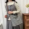 Bolsa de Cubo Fresca Portátil Estilo Coreano al por Mayor para Mujer 2026 Otoño Nuevo Rayas Bloque de Color Bolso de Hombro Único Bolso Cruzado para Viajes