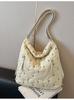 Bolso Bandolera Cruzado Estilo Universitario de Moda Transfronteriza para Mujer 2024 Nueva Llegada Bolso Tote Diamante Casual de Gran Capacidad Mochila