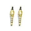 Enchufe hermano recomienda enchufe de audio y video 3.5mm hilo de cuatro niveles placa 6.8 30.9L chapado en oro enchufe de auriculares de vinilo