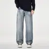 Jeans Novo Outono 2026 Padrão Raio Marca Tendência Masculina Novo Lavado Reto Emagrecedor High Street Cool Calça Longa