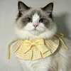 Toalla Saliva Mascota Transfronteriza, Babero Gato, Moño, Adorno de Encaje, Accesorios Perro, Bufanda, Venta al por Mayor Fabricante