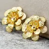 Accesorios de Joyería DIY Horquilla Corona de Fénix Adorno de Sacudida de Paso Cobre 18mm Pieza de Flor Tridimensional de Doble Capa Material Hecho a Mano A318