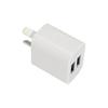 Carregador USB duplo com regulamentação australiana Certificação SAA Adaptador USB duplo com regulamentação australiana 5V2A Carregador de celular com regulamentação australiana SAA