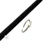 2026 Joyería de Plata de Diseño Minimalista de Nicho Estilo Coreano Más Vendida Anillo Liso de Pez Koi Simple de Plata de Ley S925 Cepillada