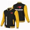 Chaqueta de béisbol de color liso para hombre, nueva, informal, holgada, de gran tamaño, con cremallera deportiva estándar, para deportes al aire libre