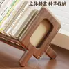 Soporte de Libro de Madera Estante de Almacenamiento de Escritorio Estante Lateral para Escritorio de Estudiante Soporte de Libro para Leer Junto a la Ventana Estante para Libros Ilustrados de Ventana Abuhardillada