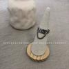 Anillo de dedo índice abierto con números romanos en plata esterlina S925 para mujer, sencillo, moderno, personalizado, estilo retro.