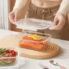Loncheras selladas para trabajadores de oficina, recipientes de almacenamiento para refrigerador, tazones para almacenar alimentos, recipientes de vidrio para alimentos, loncheras aptas para microondas