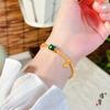 Tienda de oro Jin Yan con accesorios de oro de arena para bricolaje, cuenta de transferencia filamentosa de calabaza ruyi, pulsera, collar, regalo de Tanabata