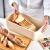 Caja de Almacenamiento de Pan de Gran Capacidad Caja de Almacenamiento con Tapa de Madera de Grado Alimenticio para Hornear Alimentos Caja de Almacenamiento Especial para Tostadas