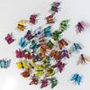 Mariposa de simulación de PVC 4CM color mariposa tridimensional 3D sala de estar hogar habitación infantil decoración del hogar
