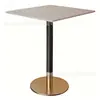 Sofá tipo booth de acero inoxidable para pared de restaurante estilo lujo ligero, mesa de comedor de pizarra hecha a medida para restaurante de hot pot, mesas y sillas de restaurante únicas