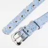 Punto Ante de Ciervo Estampado de Leopardo Estilo Simple Versátil para Mujer Hebilla de Pin Cinturón de Cintura para Ropa Venta Caliente Transfronteriza Cinturón de Cintura para Jeans