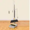 Conjunto de Vassoura e Pá de Aço com Cabo de Tubo, 22 Peças, Vassoura de Plástico para Limpeza Doméstica, Durável e Fácil de Guardar