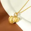 Plata de Ley 925 OEM Nuevo Estilo Chino Colgante de Calabaza Trenzado en Oro Cepillado Cierre Universal para Mujer Retro Lujo Ligero Nicho Personalizado