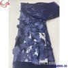 Material para vestido de noche bordado fondo grueso flor grande 3D malla transparente vestido aplique tela de encaje bordado