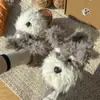 Pantuflas de Algodón para Perro Rasposas Invierno Niñas Lindas Dibujos Animados Interior Hogar Cálidas Pareja Suela Gruesa Peludas Cxcf