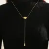 Joia Europeia e Americana Moda Transfronteiriça Irregular Quadrado Metálico Cobra Colar Simples Pingente Gota D'água Ccb Corrente da Clavícula