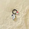 Lindo Gato de Dibujos Animados Donut Colgante de Resina Llavero Accesorio para Mochila Auriculares Regalo Femenino para Mejor Amiga