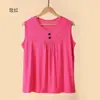 Chaleco de Modal para Mujeres de Mediana Edad y Mayores, Tallas Grandes, Delgado, Top Suelto sin Mangas de Verano, Sudadera para Mamá