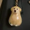 Caja de Almacenamiento Transparente para Pelo de Cachorro Colgante Gashapon West Highland Pomeranian Llavero de Recuerdo Colgante para Bolsa