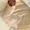 Verão de secagem rápida sem vestígios de seda de gelo Underwear feminino de cintura média ultrafina máscara calças Mulberry Silk Virilha morango estampado cueca feminina