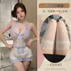 Lencería Sexy con Temática Roja, Estilo Lindo de Sirvienta, Uniforme de Sirvienta Caliente Push-Up, Pura Tentación de Deseo Ropa de Dormir al por Mayor Qqny