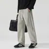 Pantalones Casuales de Pierna Curva de Alta Calidad Estilo Retro Japonés para Hombre, Ajuste Holgado Estilo Americano, Novedad Otoño 2026