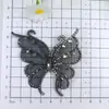 Nueva Malla de Tela con Pedrería Mariposa 3D Charms para Zapatos Hebilla de Zapato Accesorios Materiales para Pasador Suministros para Manualidades