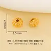 Prata 925 Banhada a Ouro Contas Espaçadoras de Lanterna Contas Soltas Artesanal DIY Pulseira de Corda Trançada de Cristal Colar Acessórios de Prata