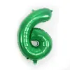 Globos Digitales de Número de 32 pulgadas Ajuste Delgado para Decoración de Fiesta, Globos de Número de Tamaño Mediano de Papel de Aluminio, Accesorios de Ambiente para Sesiones de Fotos