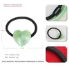 Elástico de Cabelo Jiarui em Acetato em Formato de Coração Estilo Japonês Corda de Cabelo em Formato de Coração para Meninas Alta Elasticidade Elástico Durável Acessório de Cabelo para Rabo de Cavalo